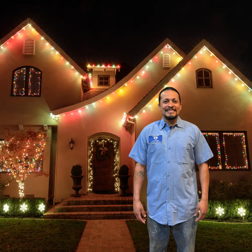 Dannny Dee Handyman Christmas lights installation